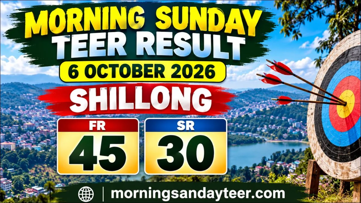 Morning Sunday Teer Result 6 October: Shillong Today FR 45, SR 30 Latest Update
